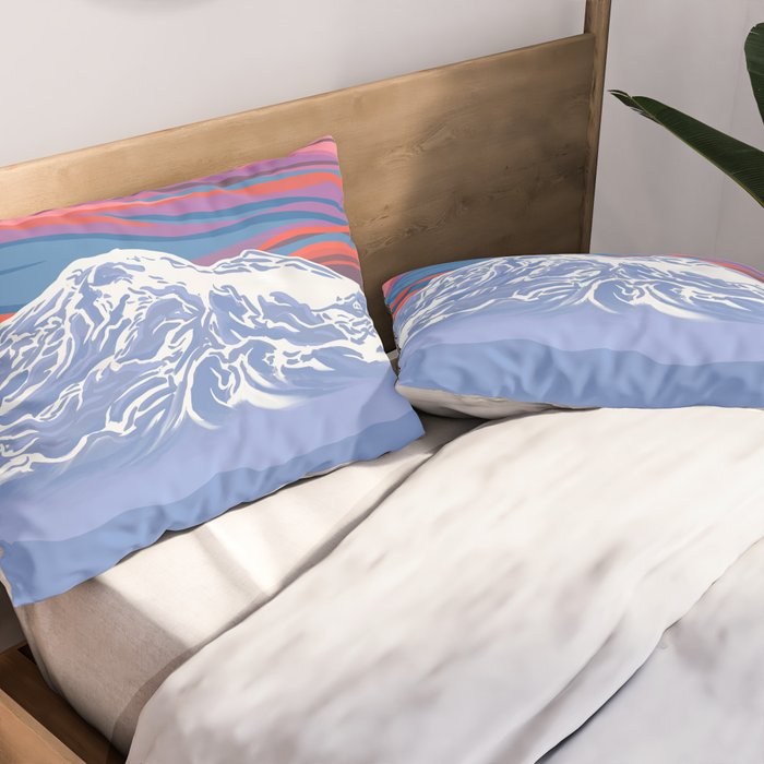 Orca Momma and calf - Ballet Slipper Pillow Sham Gallery Image 2