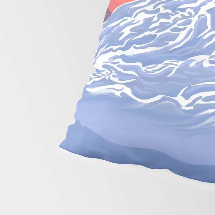 Orca Momma and calf - Ballet Slipper Pillow Sham Gallery Image 4