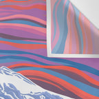 Orca Momma and calf - Ballet Slipper Wall Tapestry Gallery Image 3