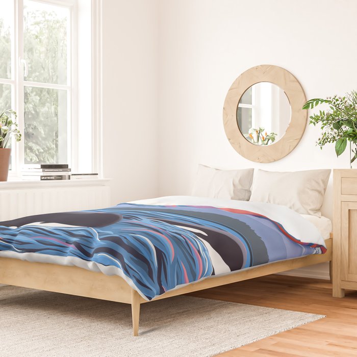 Orca Momma and calf - Ballet Slipper Duvet Cover Gallery Image 2