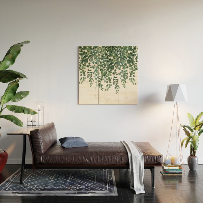 Ivy Watercolor Wood Wall Art Gallery Image 2