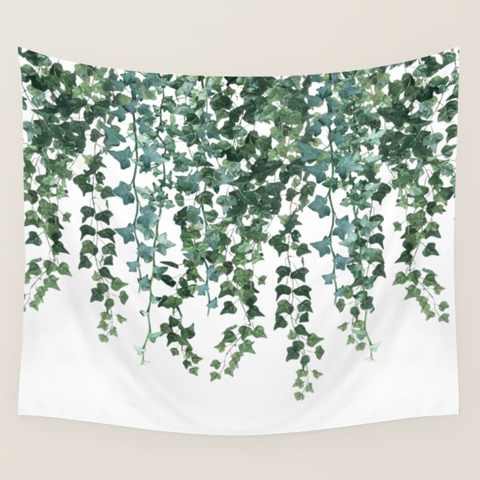 Ivy Watercolor Wall Tapestry Gallery Image 4