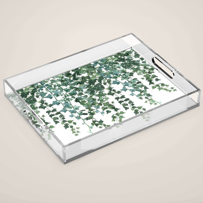 Ivy Watercolor Acrylic Tray Gallery Image 1