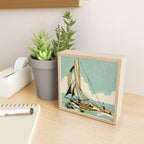 Vintage Japanese Sailboat Mini Art Print Gallery Image 2