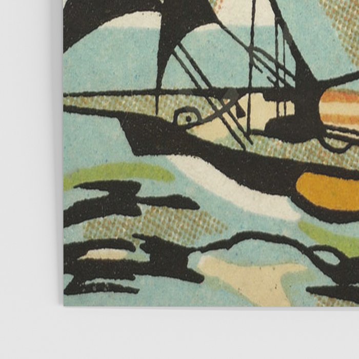 Vintage Japanese Sailboat Poster Gallery Image 3