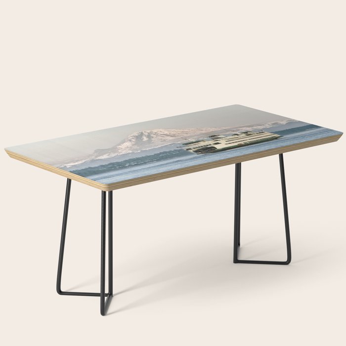 Seattle Bainbridge Island Ferry with Mount Rainier Coffee Table Gallery Image 1