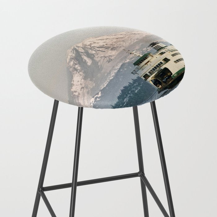 Seattle Bainbridge Island Ferry with Mount Rainier Stool Gallery Image 2