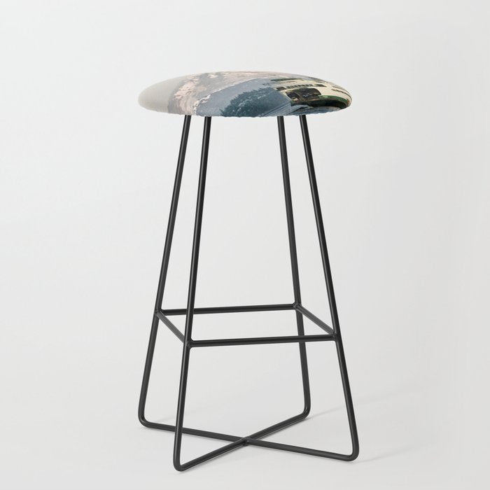 Seattle Bainbridge Island Ferry with Mount Rainier Stool Gallery Image 1