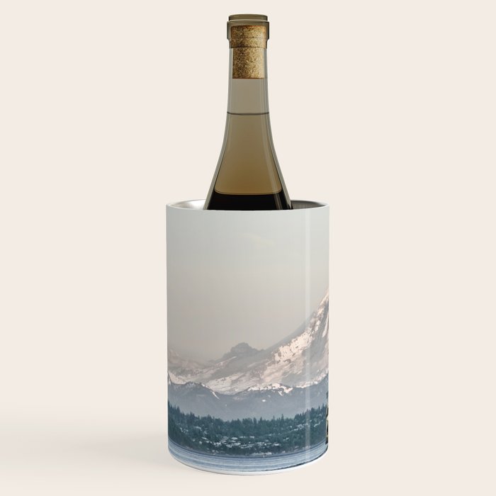 Seattle Bainbridge Island Ferry with Mount Rainier Wine Chiller Gallery Image 2