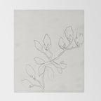 Floral Study No. 3 Throw Blanket Gallery Image 2