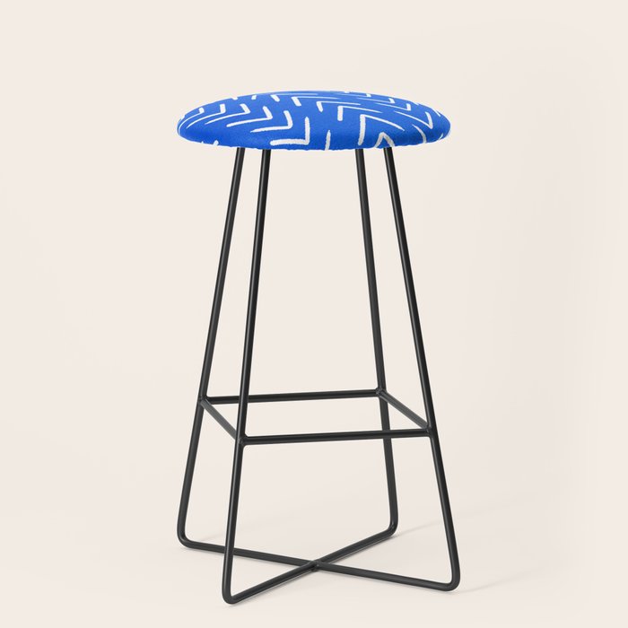 Mudcloth 01: Navy Blue Edition Stool Gallery Image 1