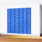 Mudcloth 01: Navy Blue Edition Wall Mural Gallery Image 2