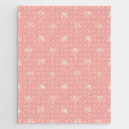 Pink summer palm tree doodle art pattern Jigsaw Puzzle Gallery Image 1