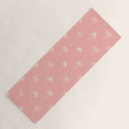 Pink summer palm tree doodle art pattern Yoga Mat Gallery Image 1