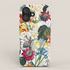 Vintage & Shabby Chic - Tropical Botanical Flower Garden  iPhone Case Gallery Image 1