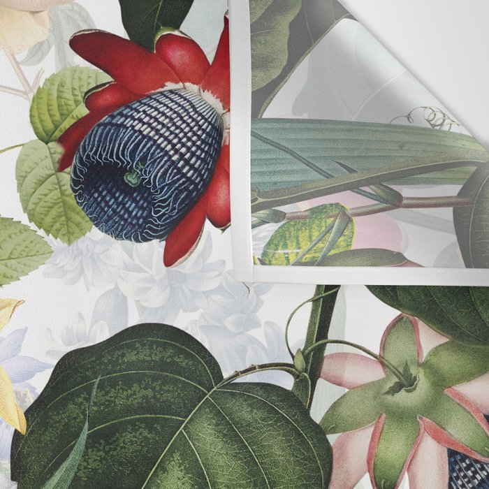 Vintage & Shabby Chic - Tropical Botanical Flower Garden  Wall Tapestry Gallery Image 3