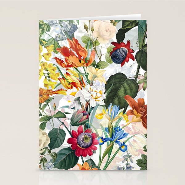 Vintage & Shabby Chic - Tropical Botanical Flower Garden  Stationery Card Gallery Image 2