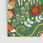 Textured Woodland Pattern - Forest Green Poster Gallery Image 3