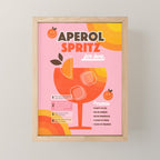 Retro Cocktail Nº1 Aperol Spritz Mini Art Print Gallery Image 1