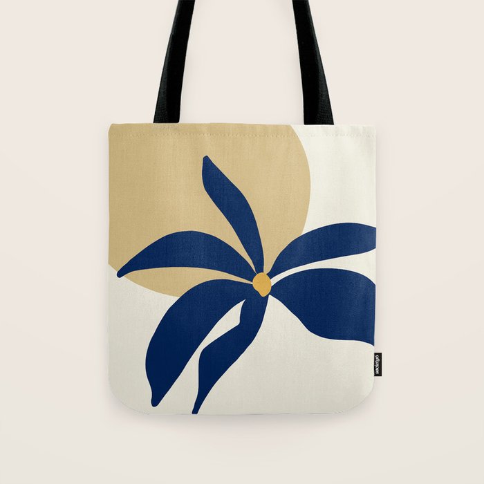 The Flower And The Sun, Floral Prints Tote Bag Gallery Image 1