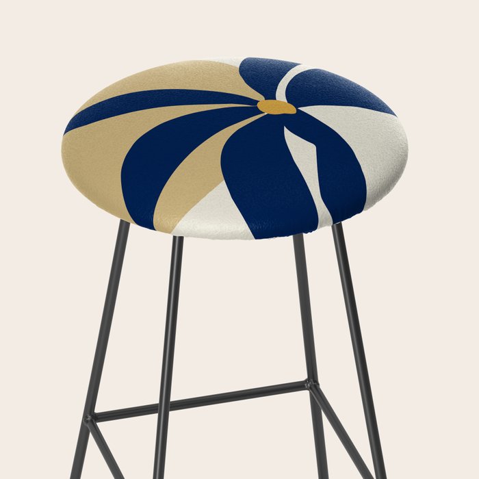 The Flower And The Sun, Floral Prints Stool Gallery Image 2