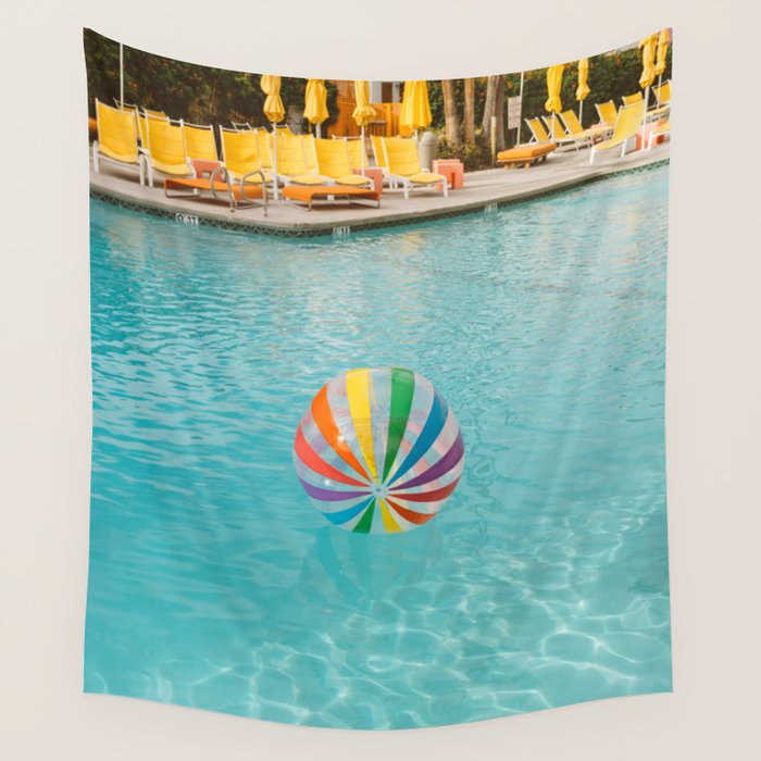 Palm Springs Pool Day Wall Tapestry Gallery Image 4