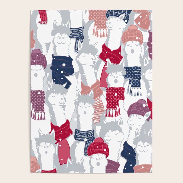 Happy llamas Christmas Choir III Poster Gallery Image 4