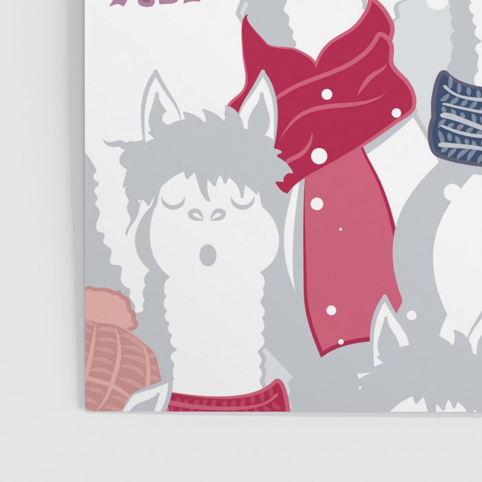 Happy llamas Christmas Choir III Poster Gallery Image 3