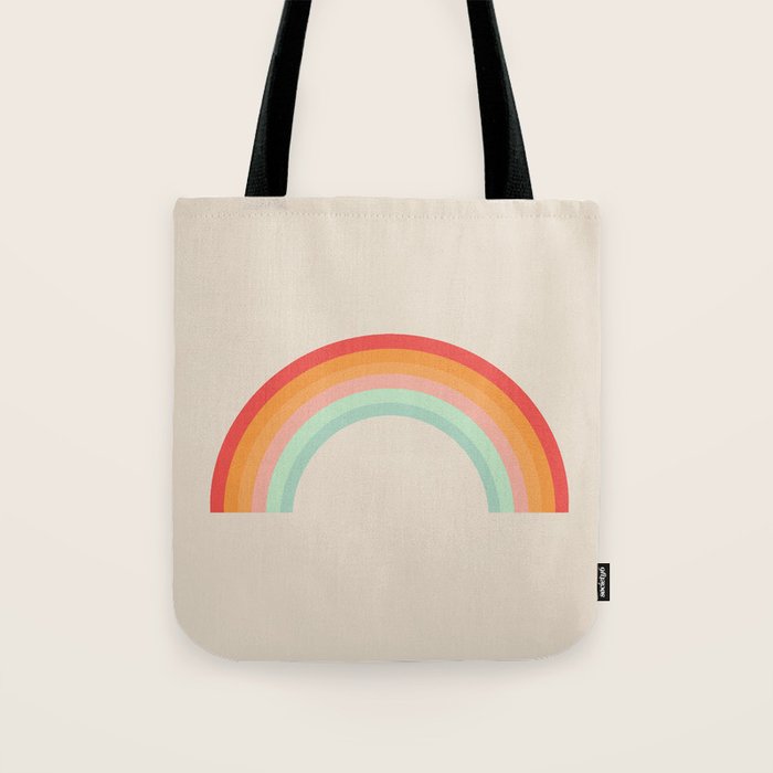 Vintage Rainbow Tote Bag Gallery Image 1