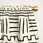 Mud Cloth on Cream Window Curtain Gallery Image 2