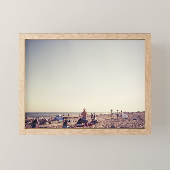 Beach Cowboy | Disposable Camera 35mm Film Photography Mini Art Print Gallery Image 1