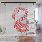 Miami Flamingo - Pink OmbrÃ© Wall Mural Gallery Image 1