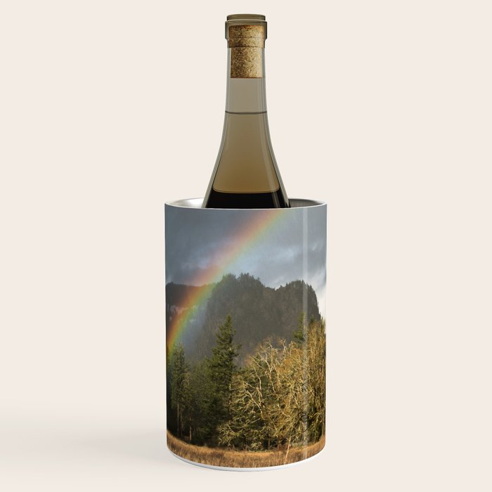 Beacon Rock Rainbow Nature Photography Wine Chiller Gallery Image 1