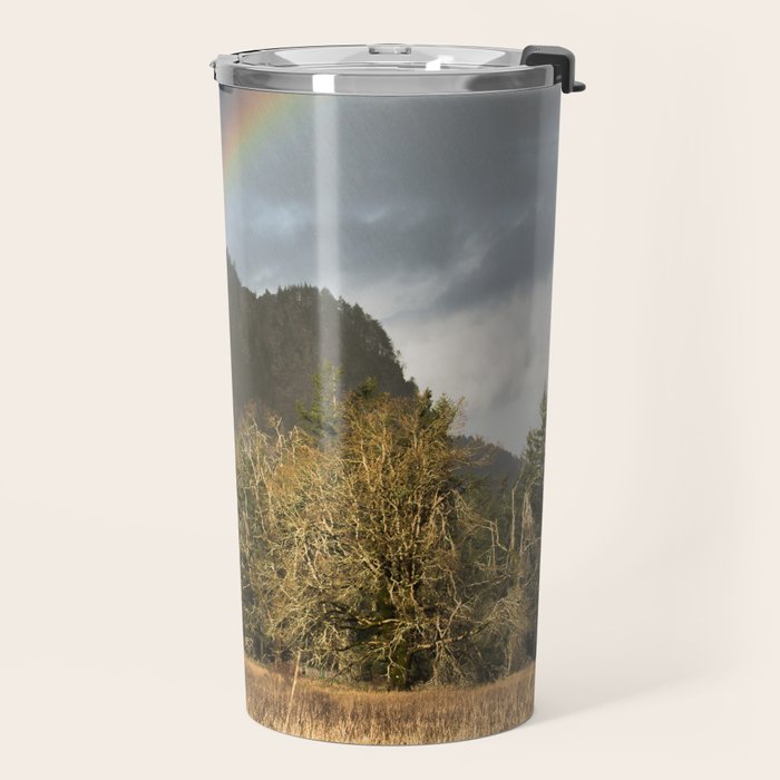 Beacon Rock Rainbow Nature Photography Travel Mug Gallery Image 2
