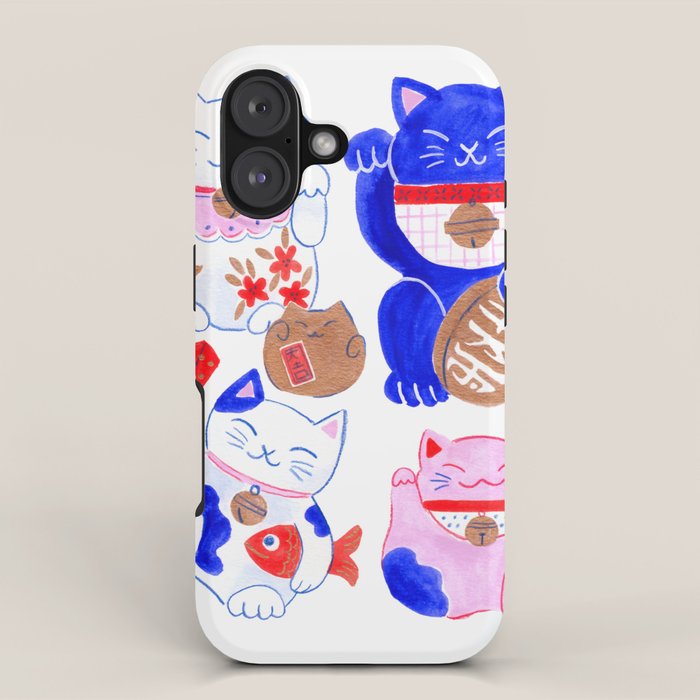 Maneki Neko Lucky Cats iPhone Case Gallery Image 1