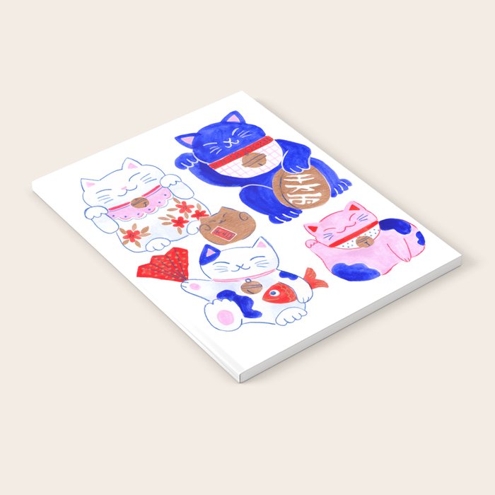 Maneki Neko Lucky Cats Notebook Gallery Image 1