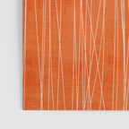 Rich Orange White Lines Artwork Poster Gallery Image 3