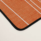Rich Orange White Lines Artwork Desk Mat Gallery Image 4