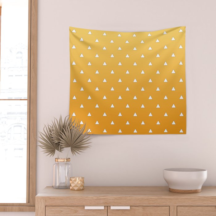 Zenitsu Pattern Wall Tapestry Gallery Image 2