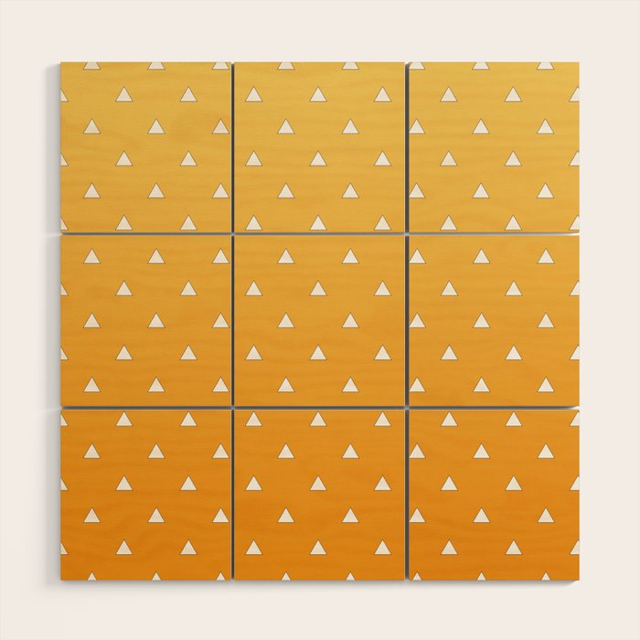 Zenitsu Pattern Wood Wall Art Gallery Image 1
