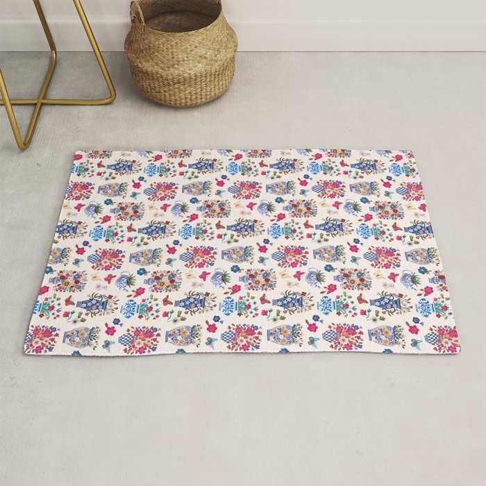 Nostalgic flower vases Rug Gallery Image 1