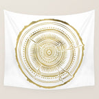 Quaking Aspen - Gold Tree Rings Wall Tapestry Gallery Image 4