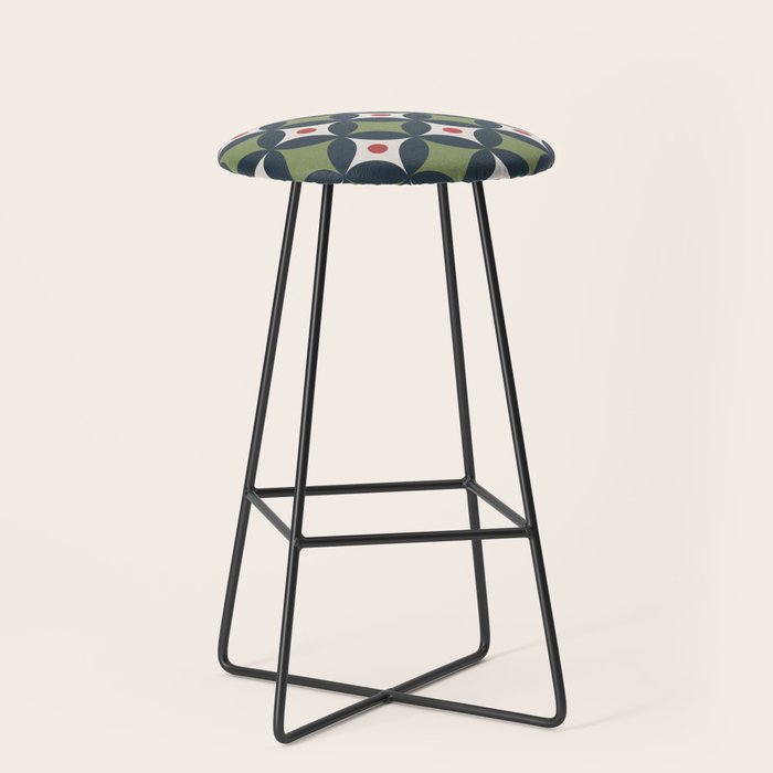 Modern Geometric Starburst Stool Gallery Image 1