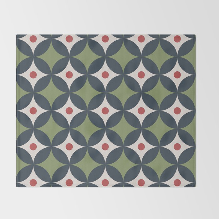 Modern Geometric Starburst Throw Blanket Gallery Image 2