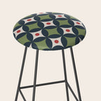 Modern Geometric Starburst Stool Gallery Image 2
