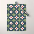 Modern Geometric Starburst Wrapping Paper Gallery Image 1