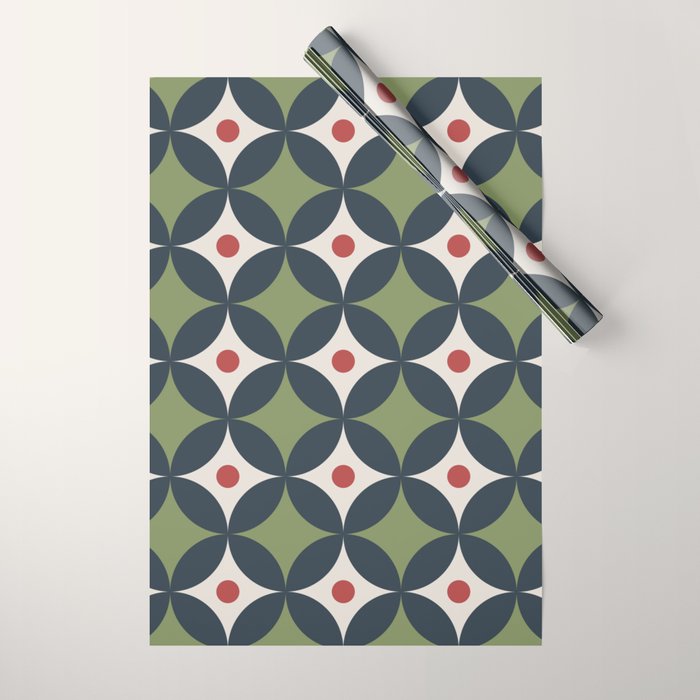 Modern Geometric Starburst Wrapping Paper Gallery Image 1
