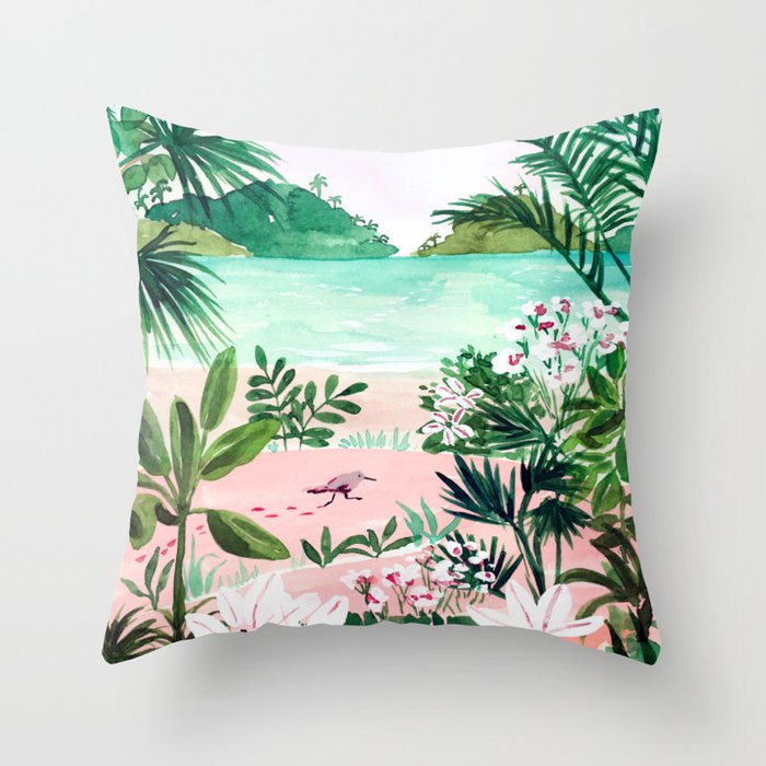 Seaside Meadow Throw Pillow Gallery Image 6