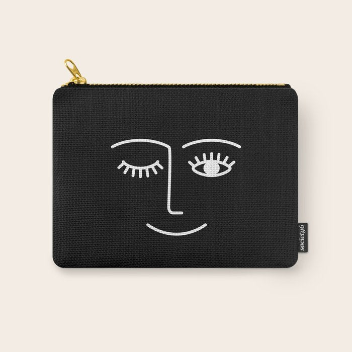 Wink (Black) Carry All Pouch Gallery Image 1