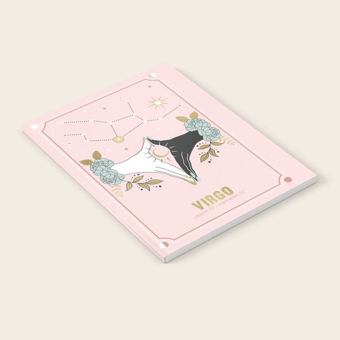 Virgo Zodiac Series Notebook Gallery Image 1